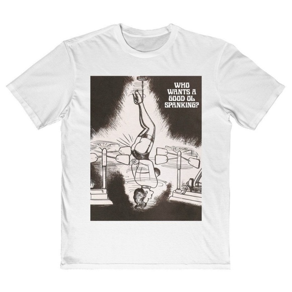 Gildan Other - Spanking White Pin Up Girl Classic Art Tee